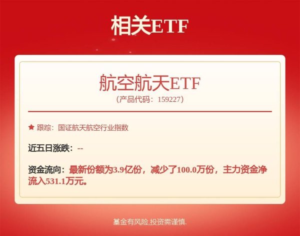 配资开户门户导航 军工板块走强，航空航天ETF（159227）涨近2%，广联航空涨超8%